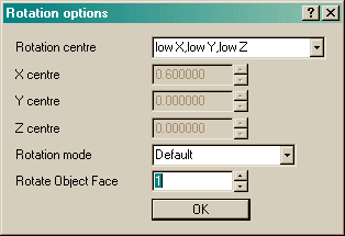 Image: Rotation
  options dialog